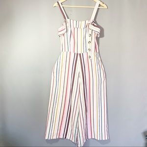 Beautiful Boho  Stripes linen culotte jumpsuit